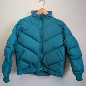 Vintage Goose Down Bomber Puffer Winter Jacket Womens S Eastern Mountain Sports